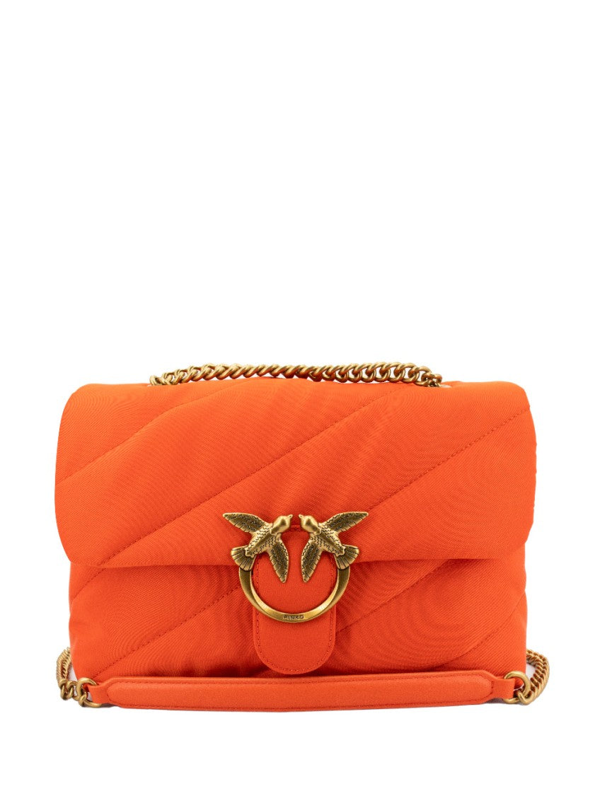 Pinko Quilted Shoulder Bag With Love Birds Buckle