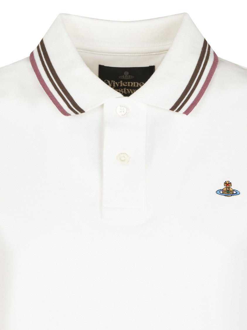 Vivienne Westwood Cropped Polo Shirt With Classic Collar