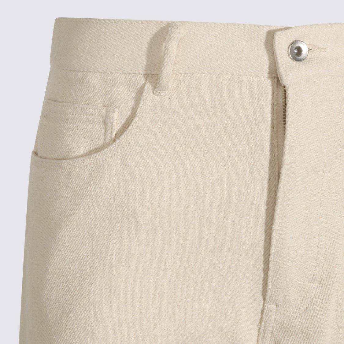 Auralee High-Waist Textured Straight-Leg Pants