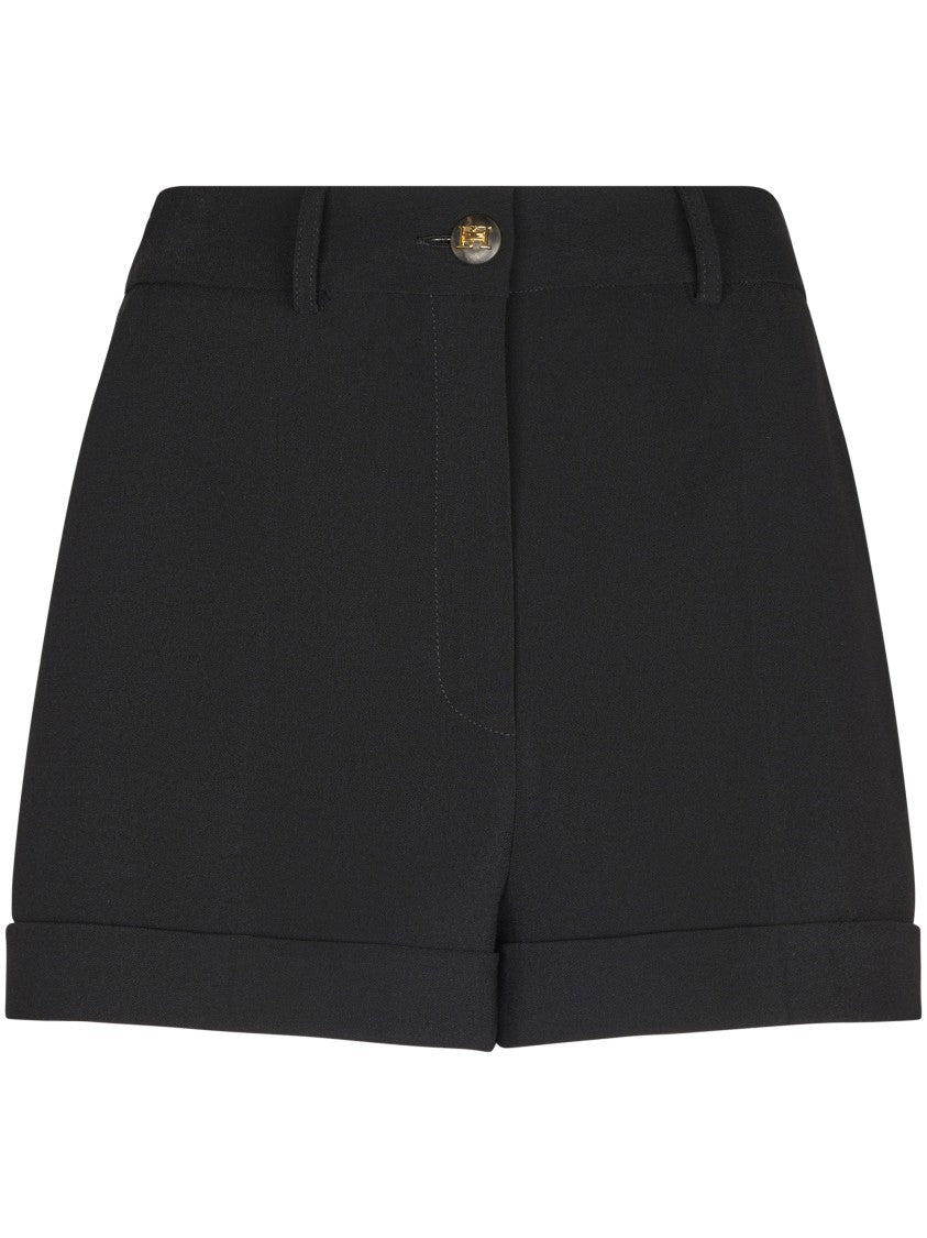 Elisabetta Franchi Tailored High-Waisted Shorts With Cuffed Hems