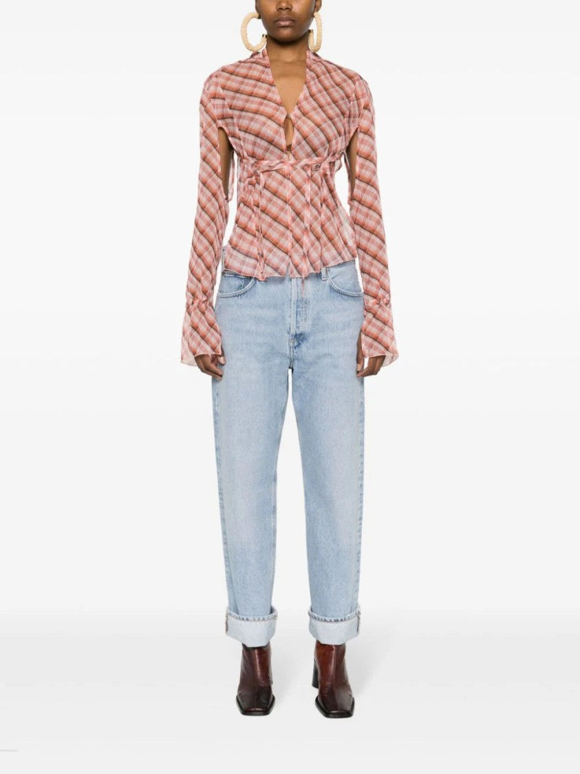 Agolde Fran Low-Rise Straight-Leg Jeans