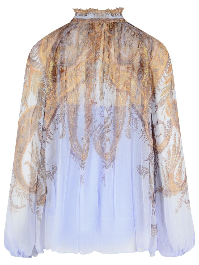 Zimmermann Lilac Viscose Blouse