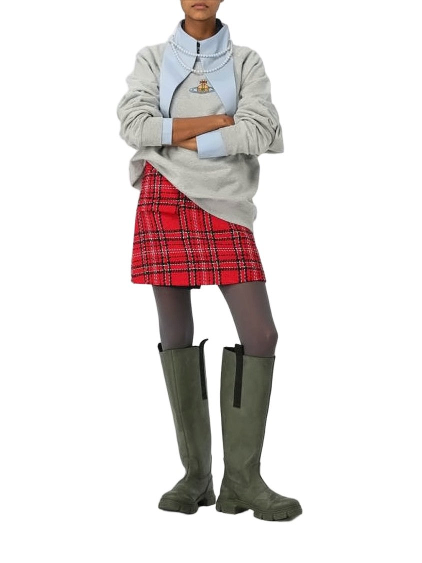 Vivienne Westwood Layered Blue Blouse With Buttoned Inner Layer