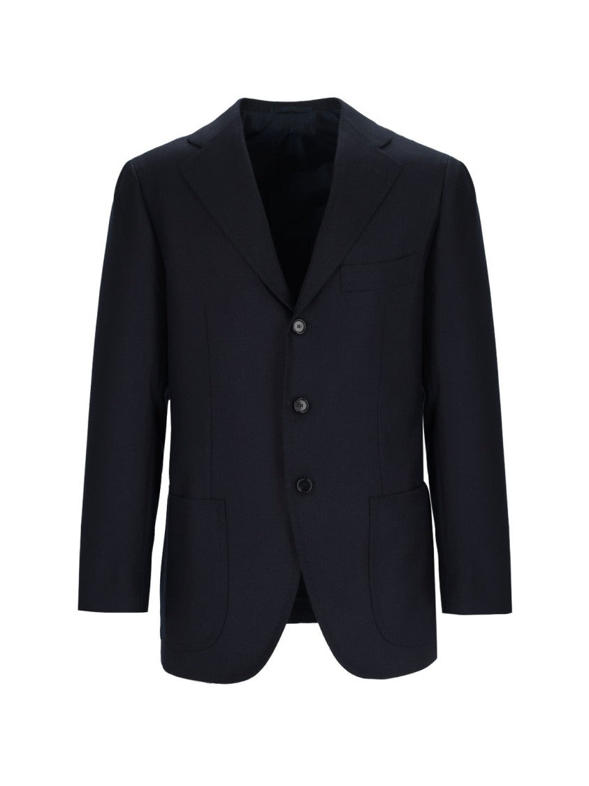 Cesare Attolini Single-Breasted Blazer In Blue Cashmere