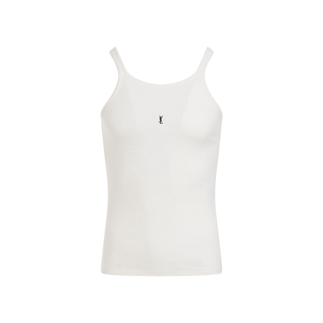 Saint Laurent Ivory Cotton Tank Top