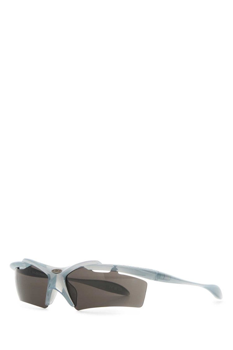 Balenciaga Light Blue Acetate Turbo Rectangle Sunglasses