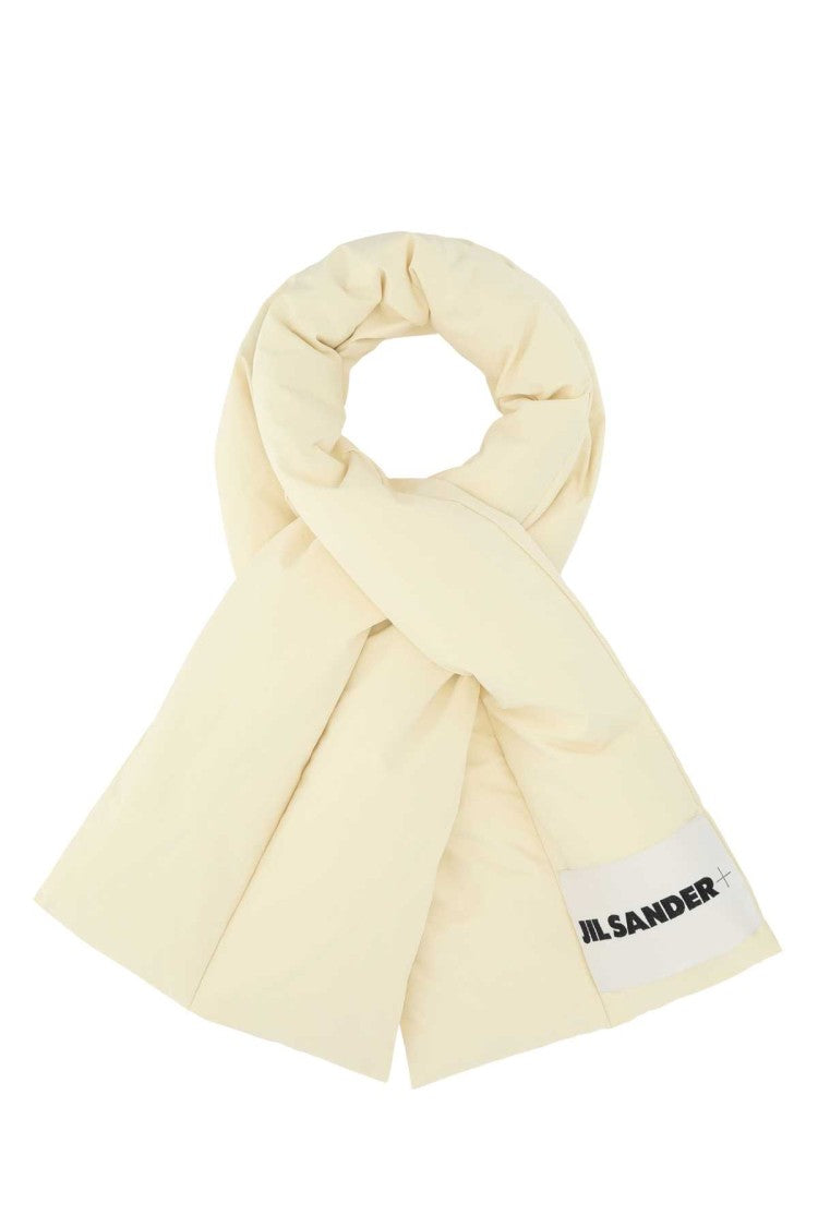 Jil Sander Cream Polyester Scarf