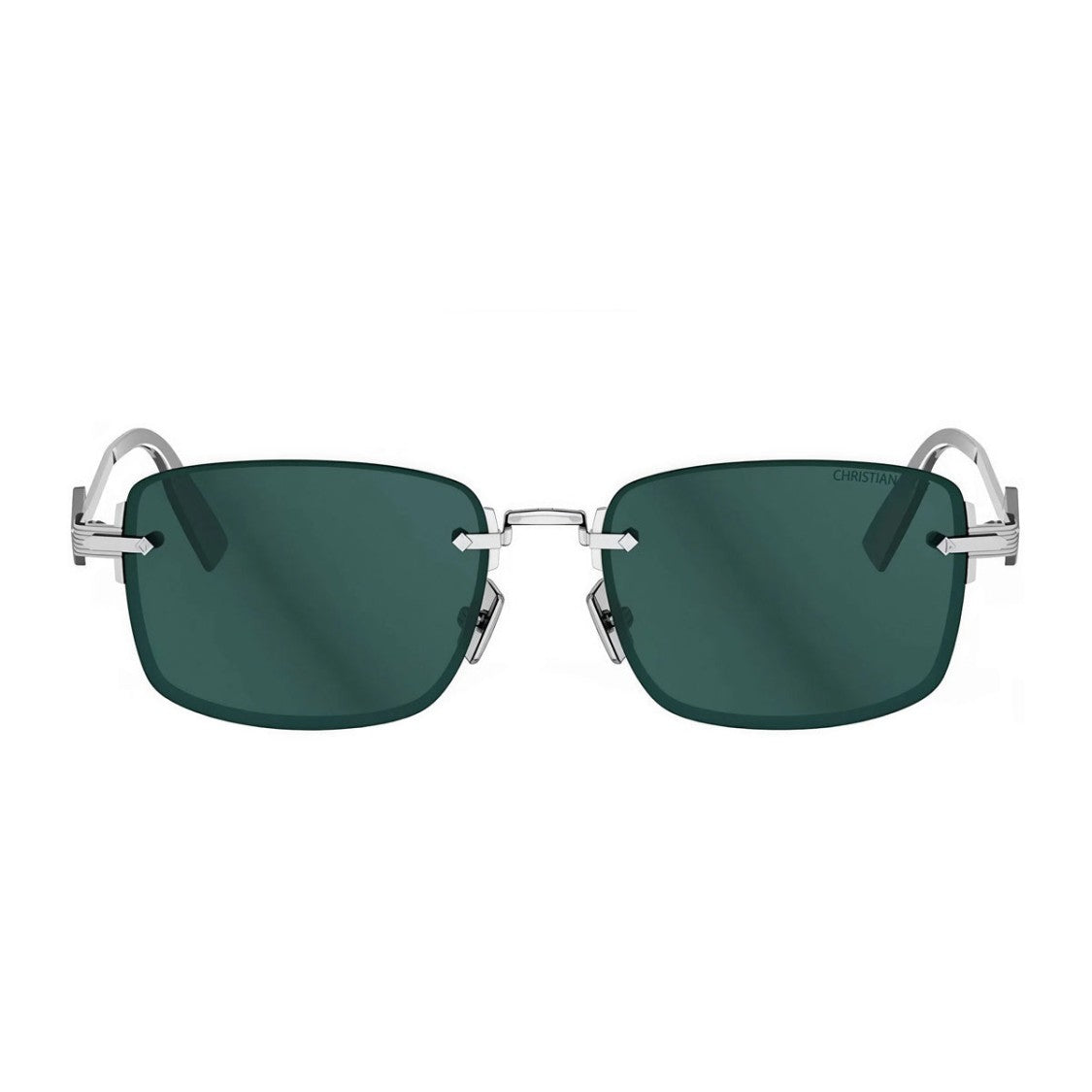 Dior Cd Diamond S11u Geometric Silver Metal Sunglasses