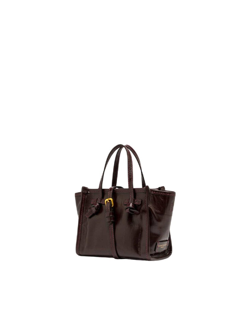 Gianni Chiarini Antique Ruby Leather Tote Bag