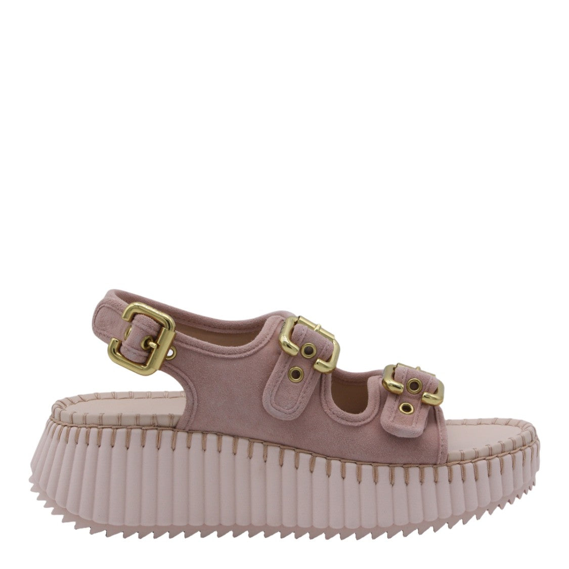 Chloé Platform Sandals With Adjustable Straps