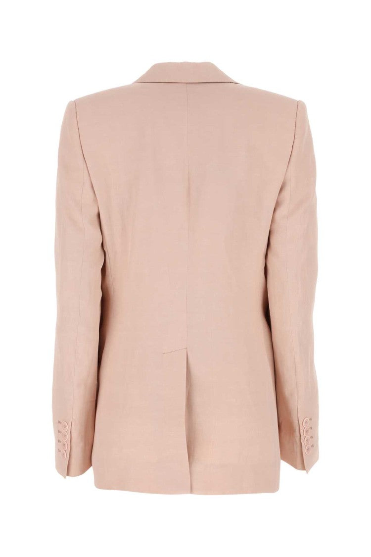 Stella Mccartney Pastel Pink Viscose Blend Blazer