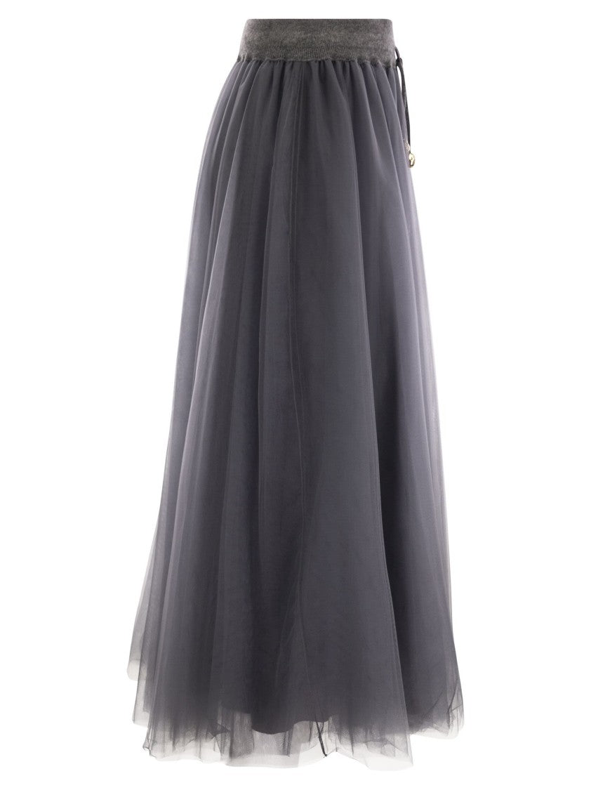 Fabiana Filippi Tulle Midi Skirt