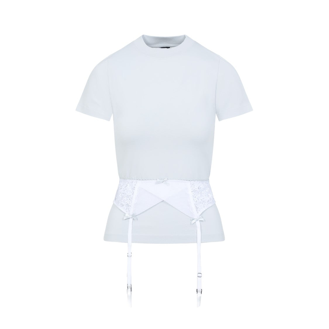 Balenciaga Lingerie Dirty White Cotton T-Shirt