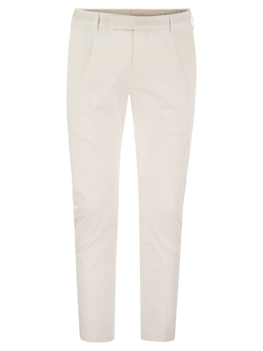 Pt Torino Dieci - Stretch Cotton Trousers