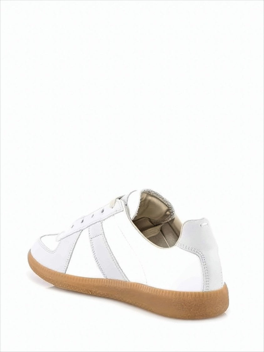 Maison Margiela Low-Top Sneakers With Smooth Leather