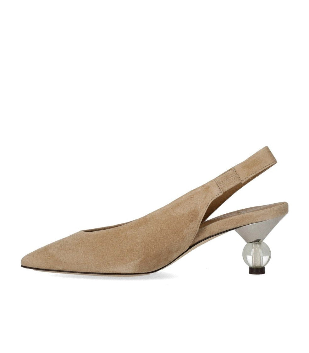Max Mara Orma Beige Slingback Pump
