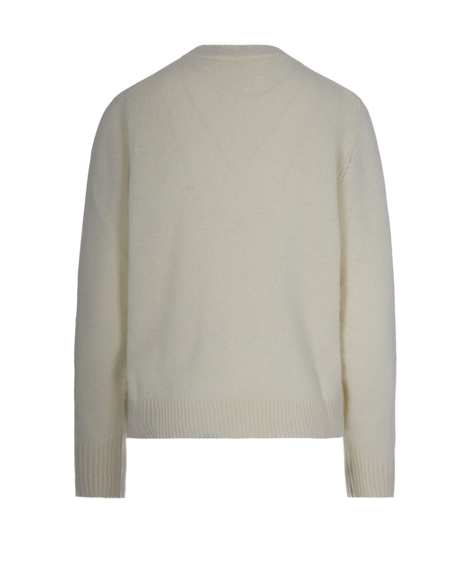 Ganni Fuffy Puppy Love Egret Sweatshirt