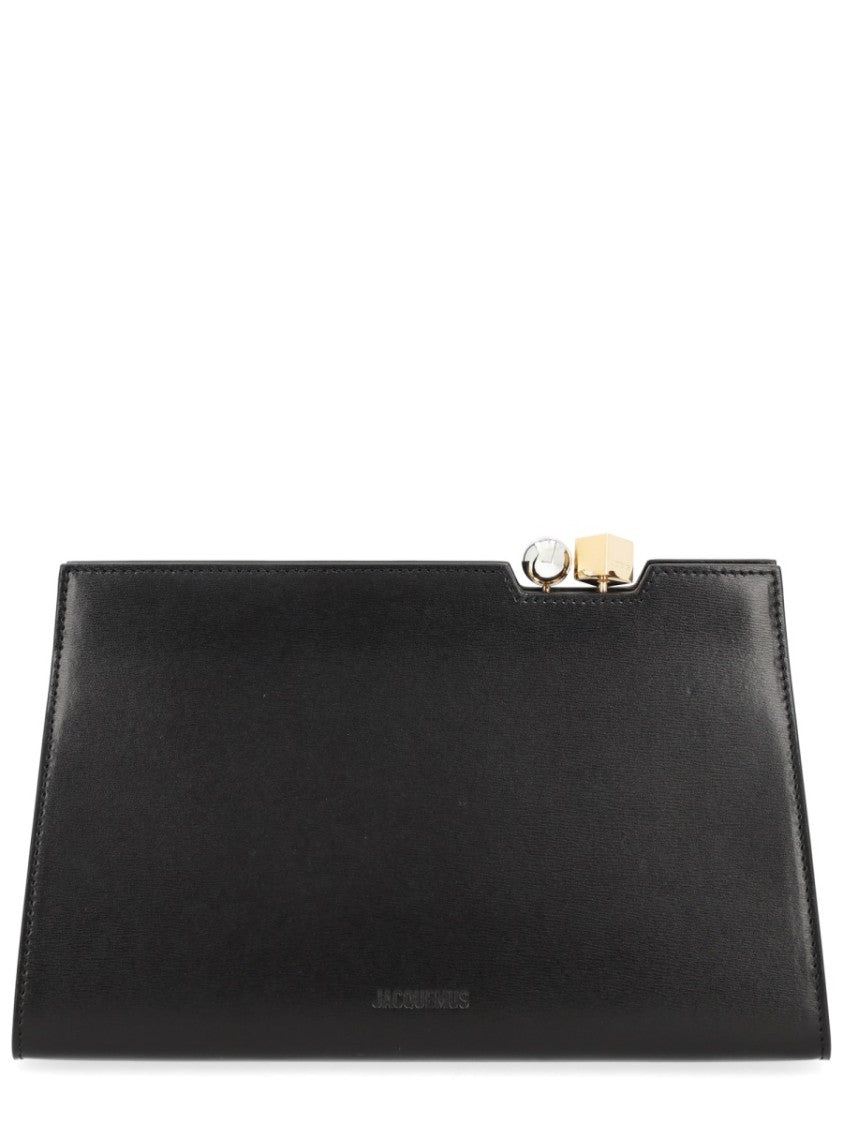 Jacquemus Neutrals Le Salon Structured Leather Handbag