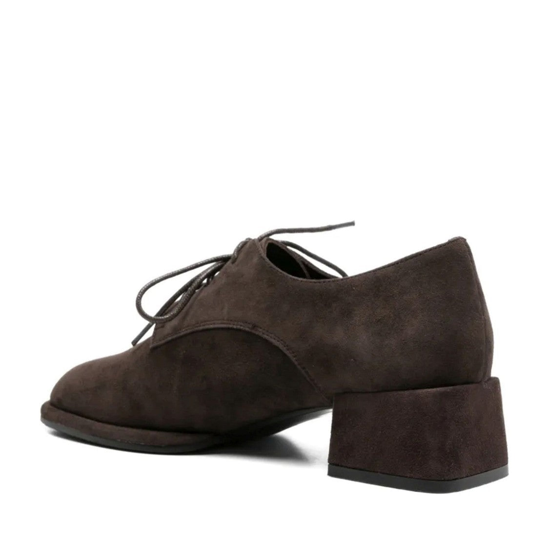 Adrianna Feretti Brown Mid-Height Block Heel Suede Shoes