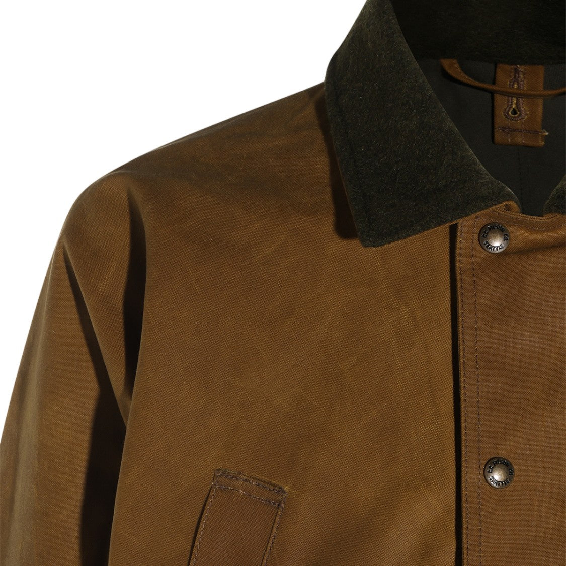 Filson Brown Adjustable Cuff Casual Jacket