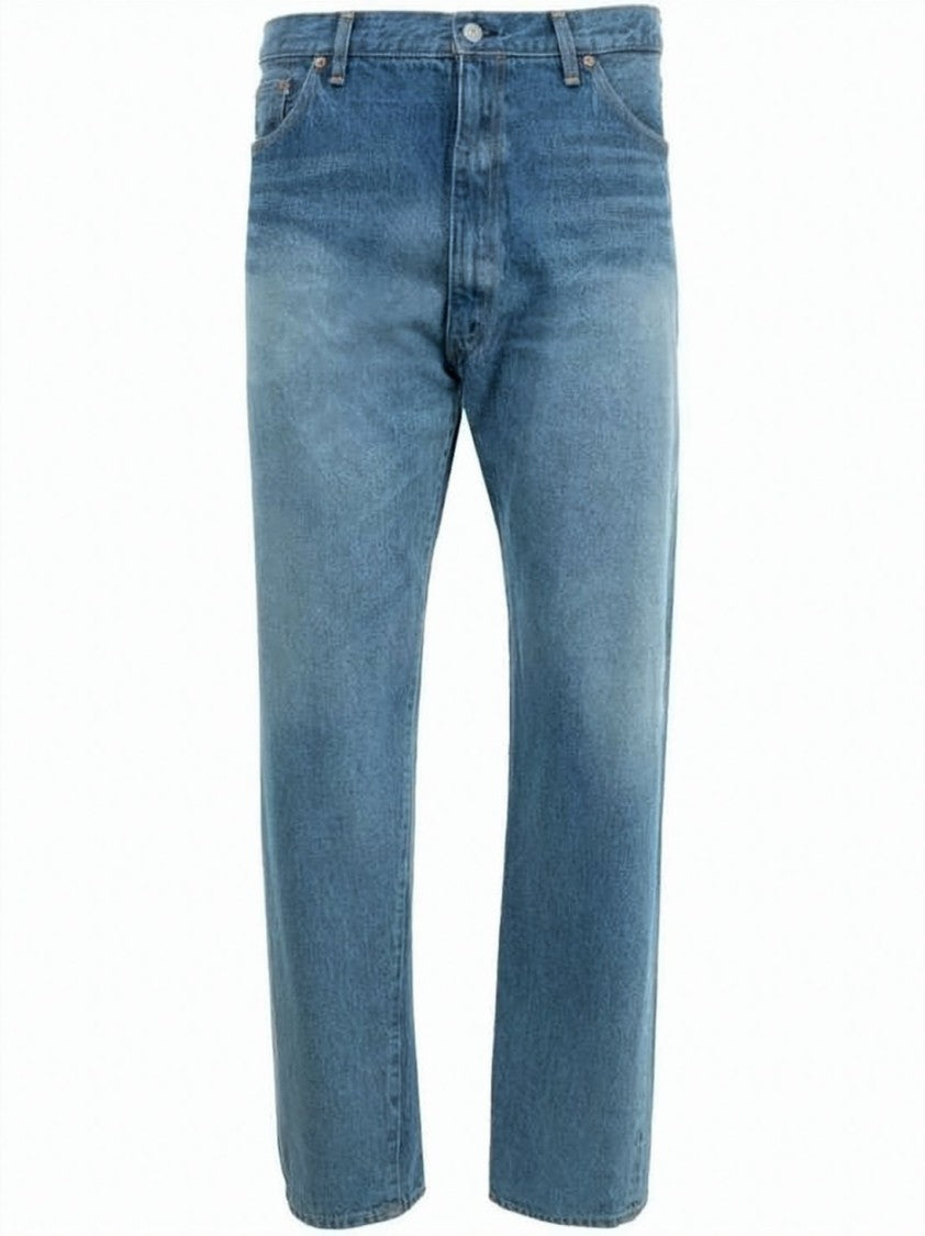 Kaptain Sunshine Straight-Leg Denim Pants With Mid-Rise Waist