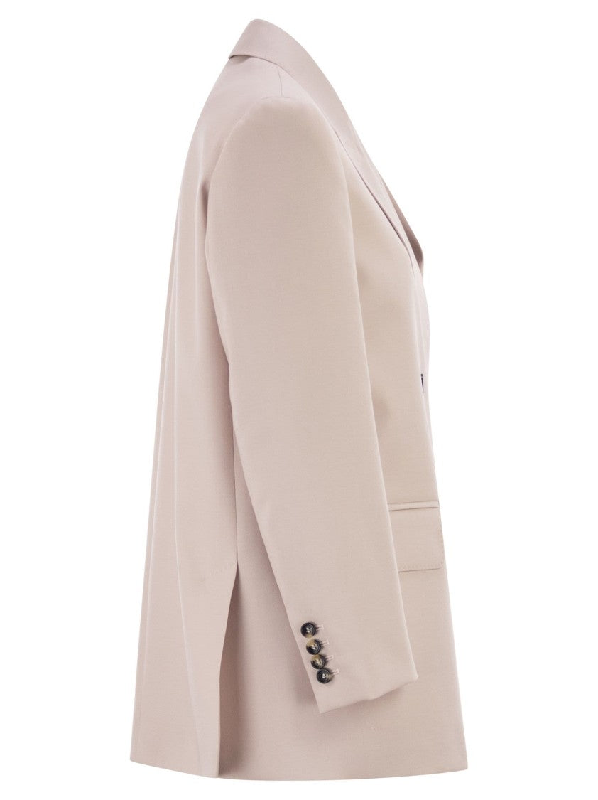 Max Mara Mxmombrosa - Double-Breasted Blazer In Wool, Mohair