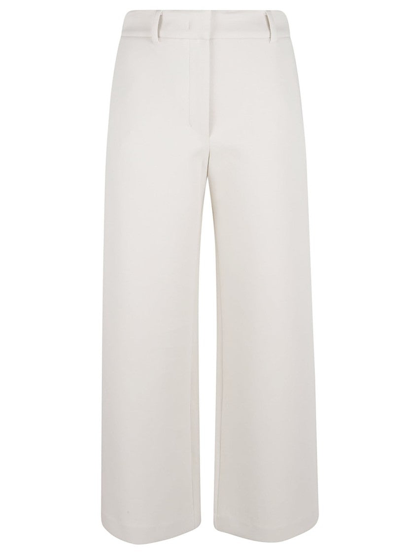 Max Mara Wide-Leg Cropped Trousers With Tailored Finish