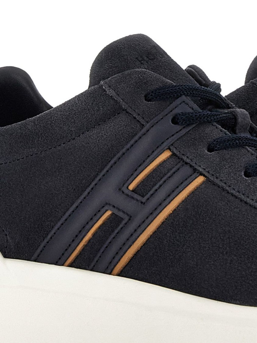 Hogan Suede H-Design Padded Sneakers