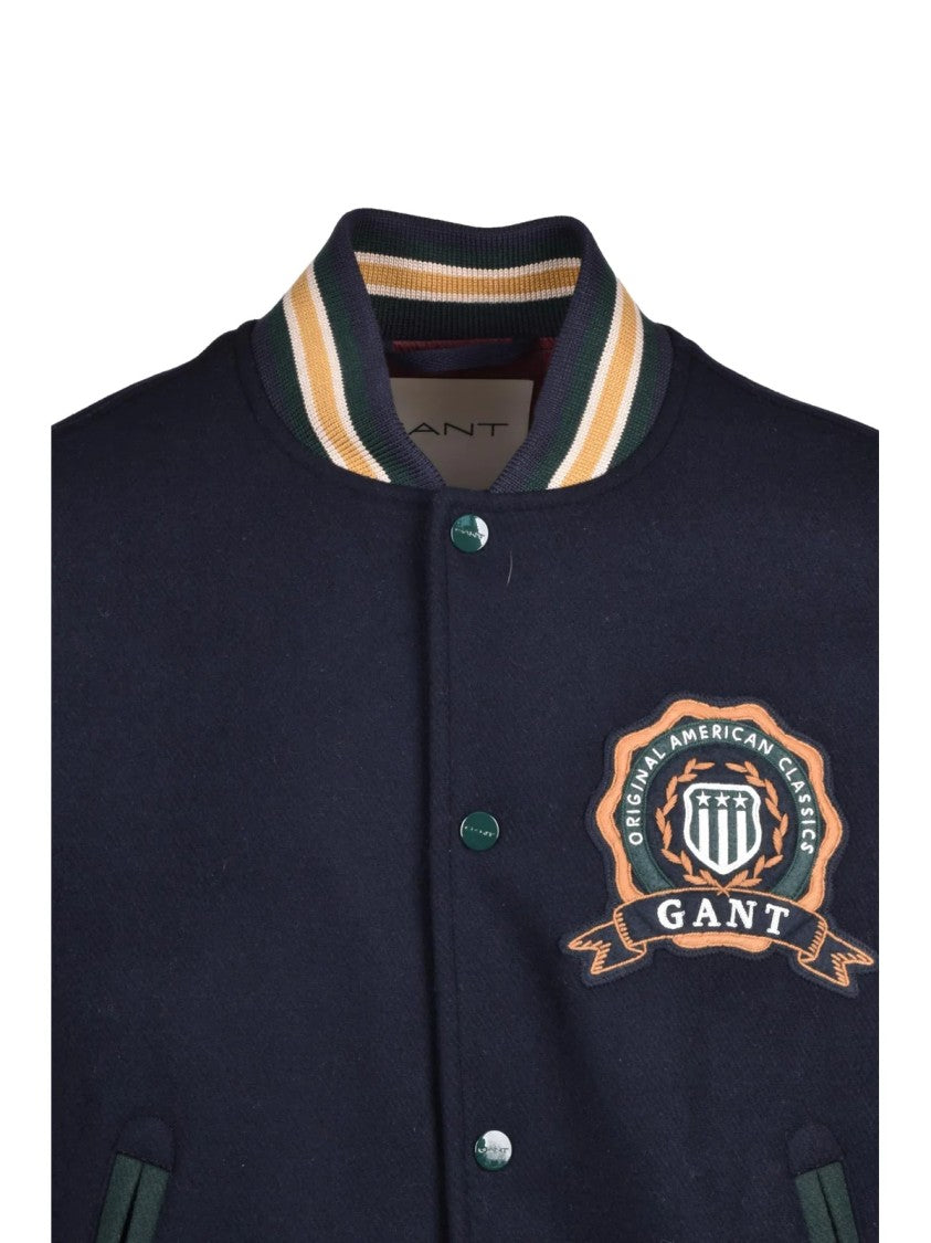 Gant Varsity-Style Navy Wool Blend Gant Coat