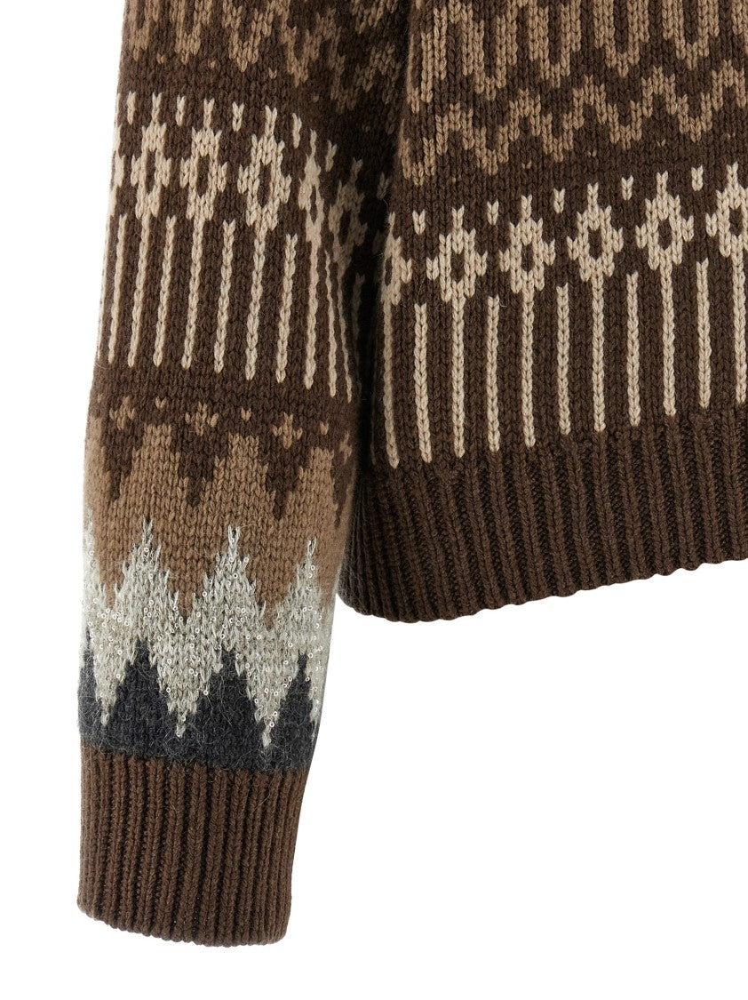 Brunello Cucinelli Sequin And Cashmere Sweater