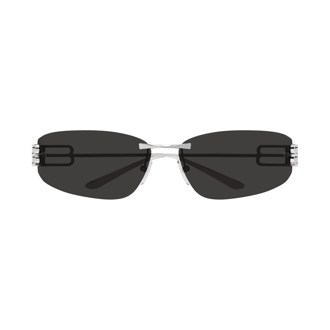 Balenciaga Rimless Sunglasses With Distinctive Double-B Logo