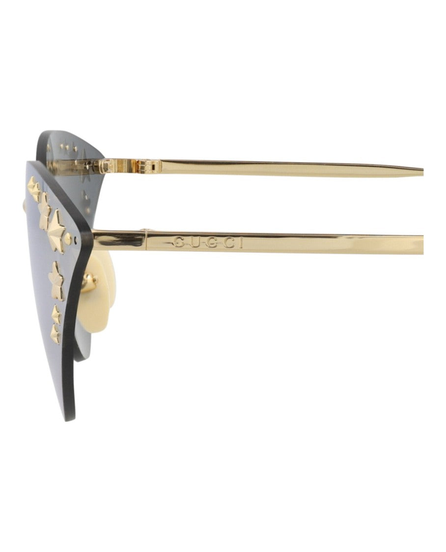 Gucci Cat Eye-Frame Metal Sunglasses