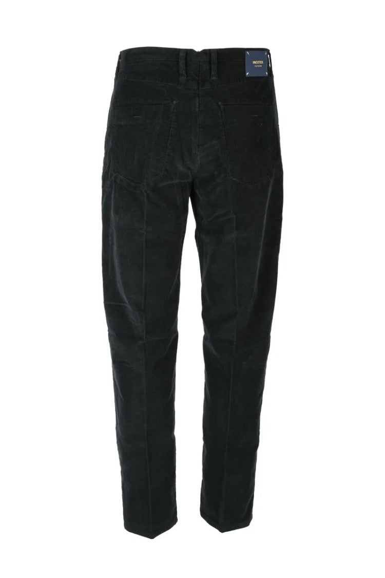 Incotex Velvet Stretch Trousers - Black