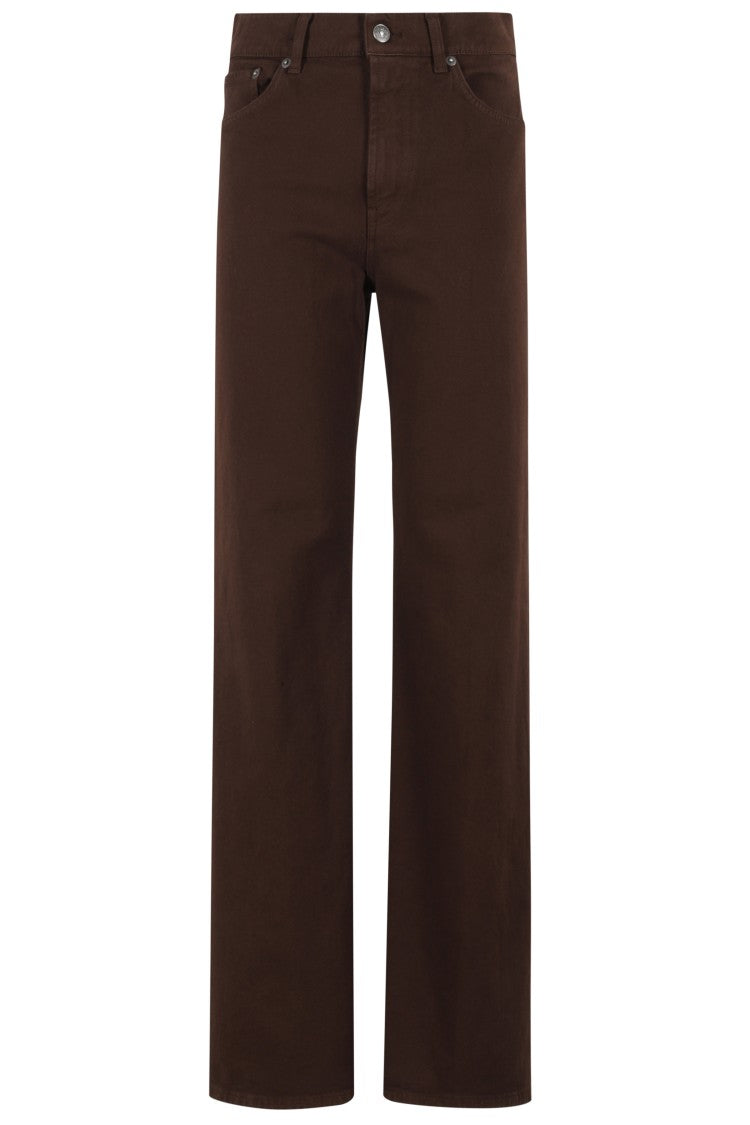 Dondup Amber Brown Five-Pocket Trousers
