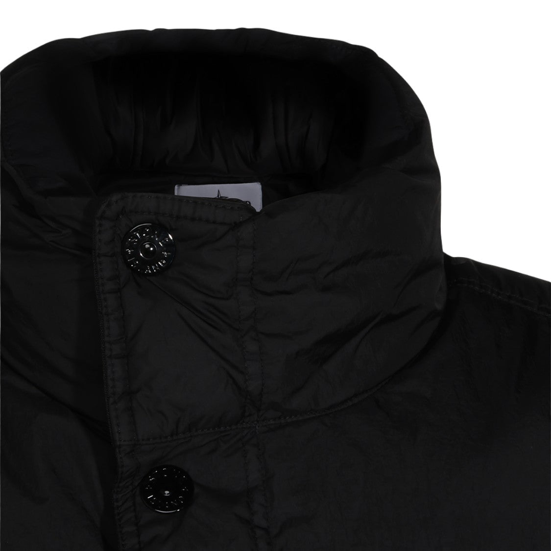 Stone Island Sleeveless Padded Vest With High Stand Collar