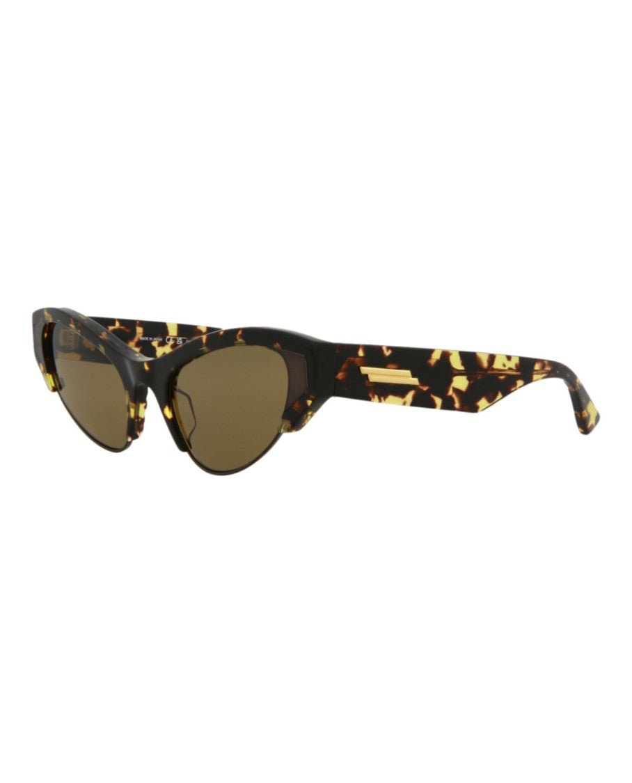 Bottega Veneta Cat Eye-Frame Acetate Sunglasses With Saddle Nose Bridge