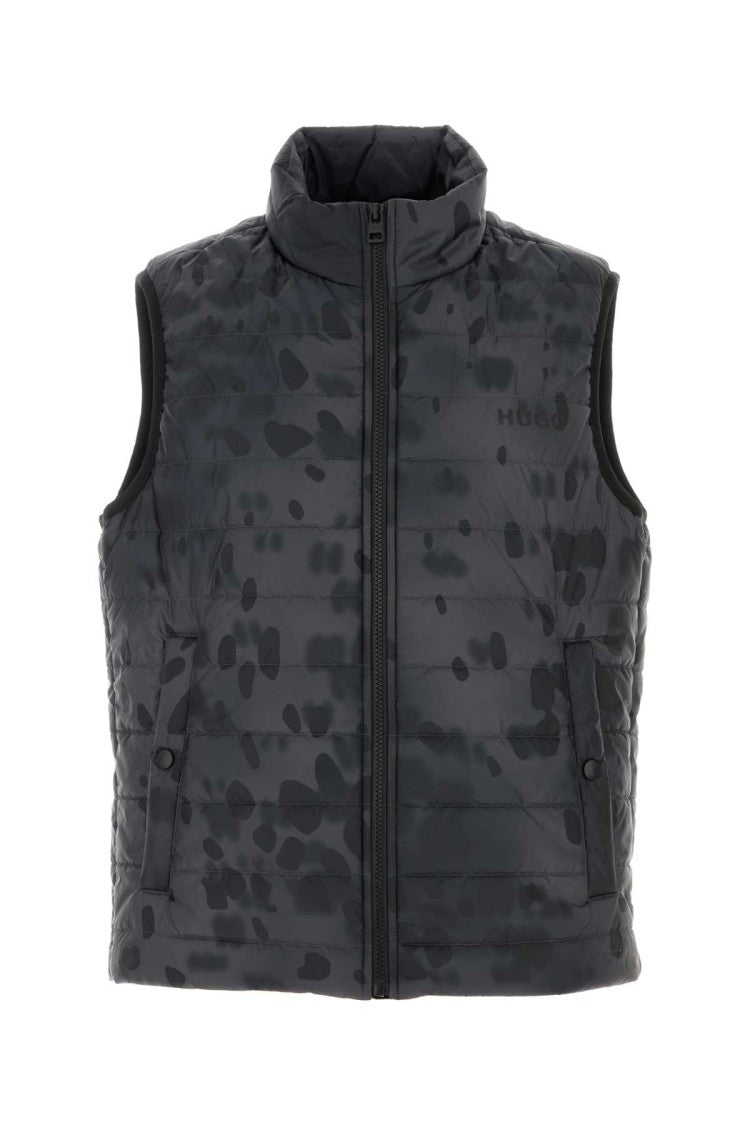 Hugo Printed Nylon Sleeveless Jacket