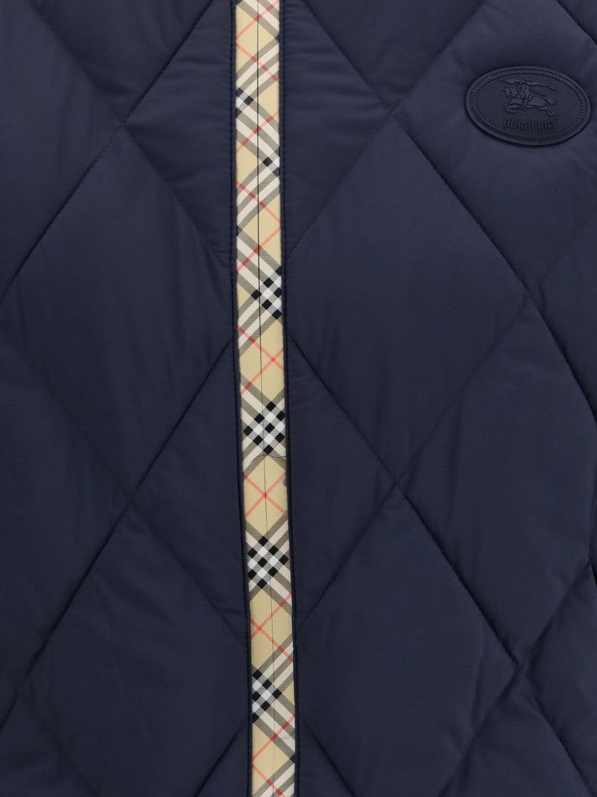 Burberry Quilted Sleeveless High Collar Vest