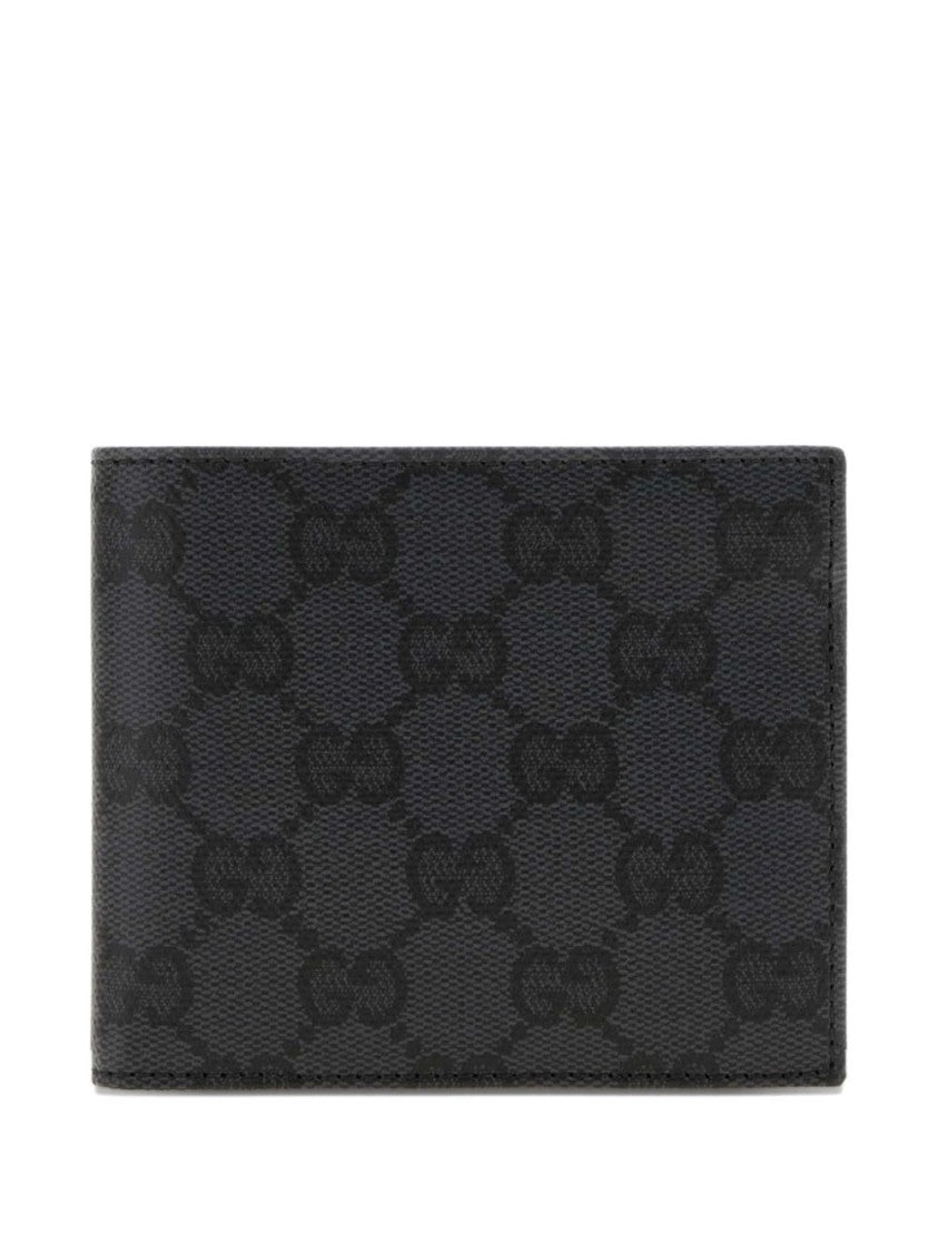 Gucci Interlocking Pattern Textured Fabric Wallet