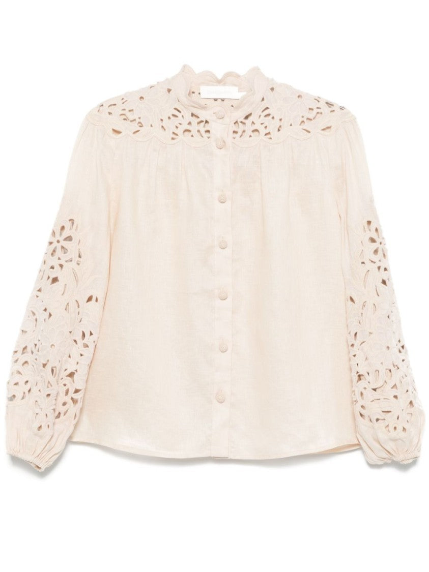 Zimmermann Light Beige Wylie Shirt