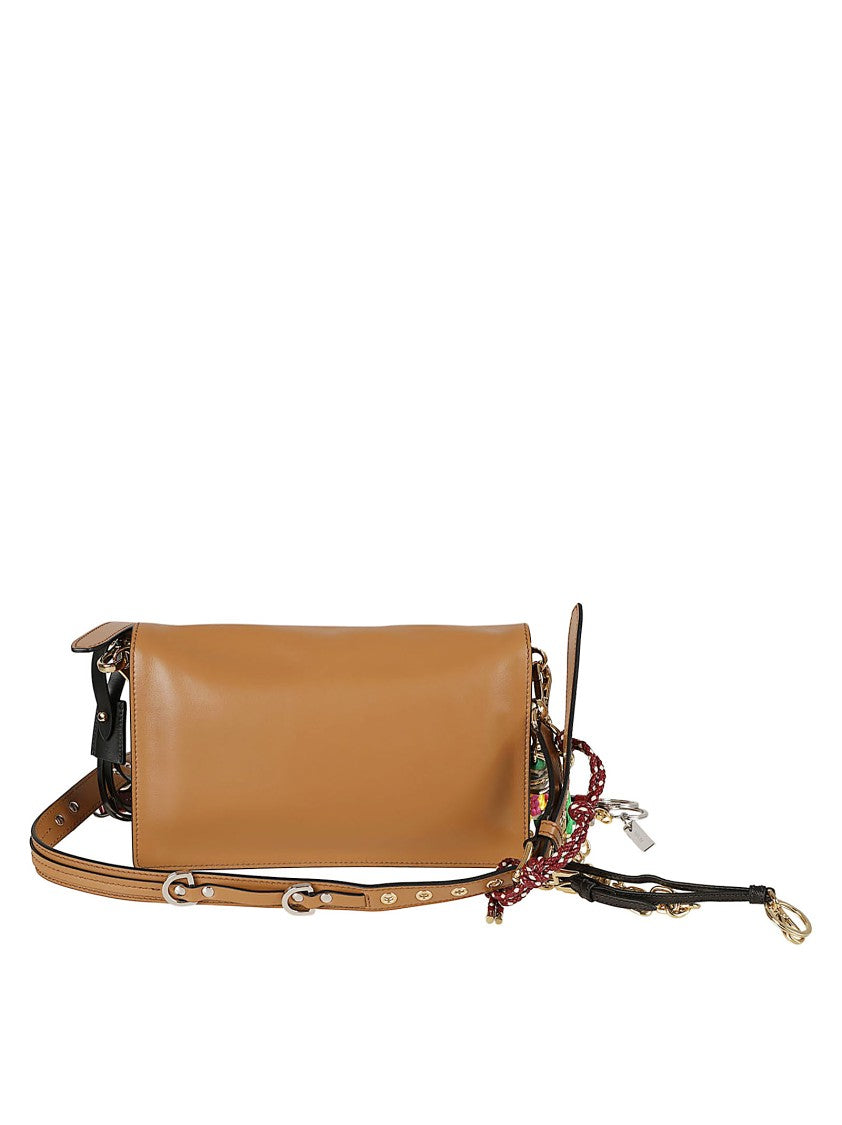 Prada Compact Crossbody Bag With Gold-Tone Hardware
