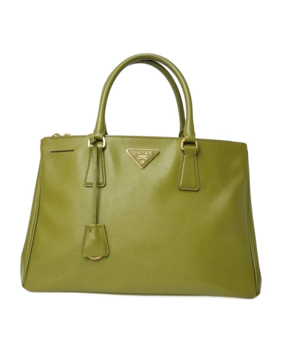 Prada Galliera Large Saffiano Leather In Green