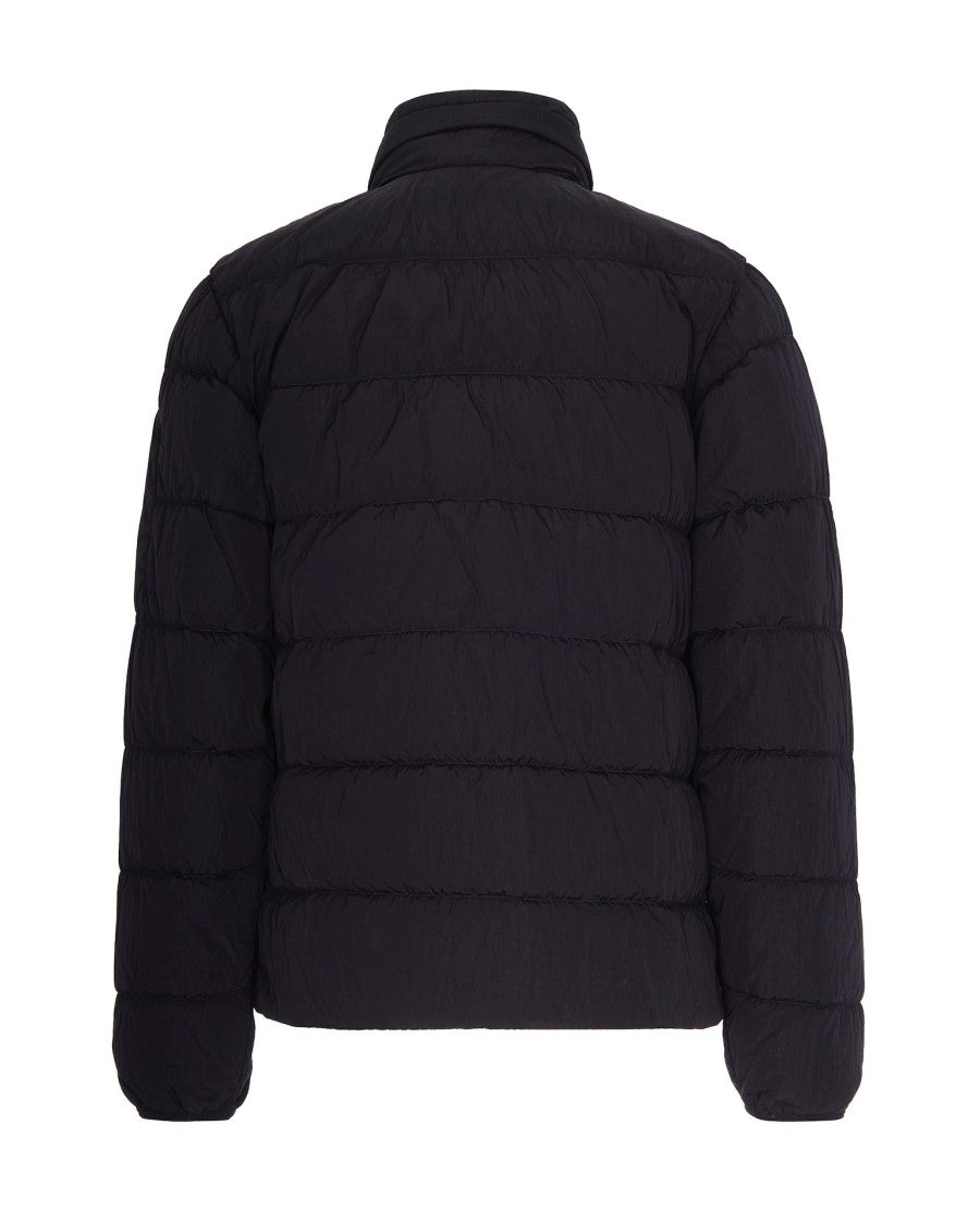 C.P. Company Padded Nylon Jacket With Hidden Hood And Iconic Logo Patch