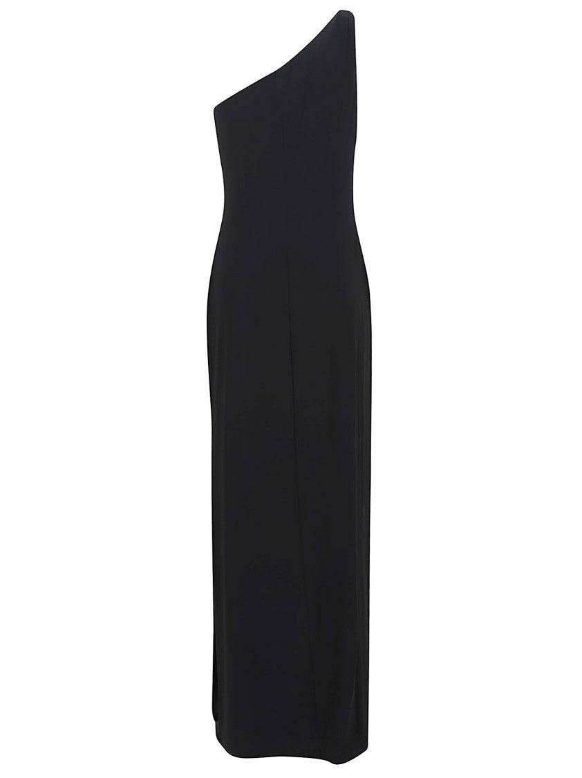 Lauren Ralph Lauren One-Shoulder Midi Dress With Subtle Pleating