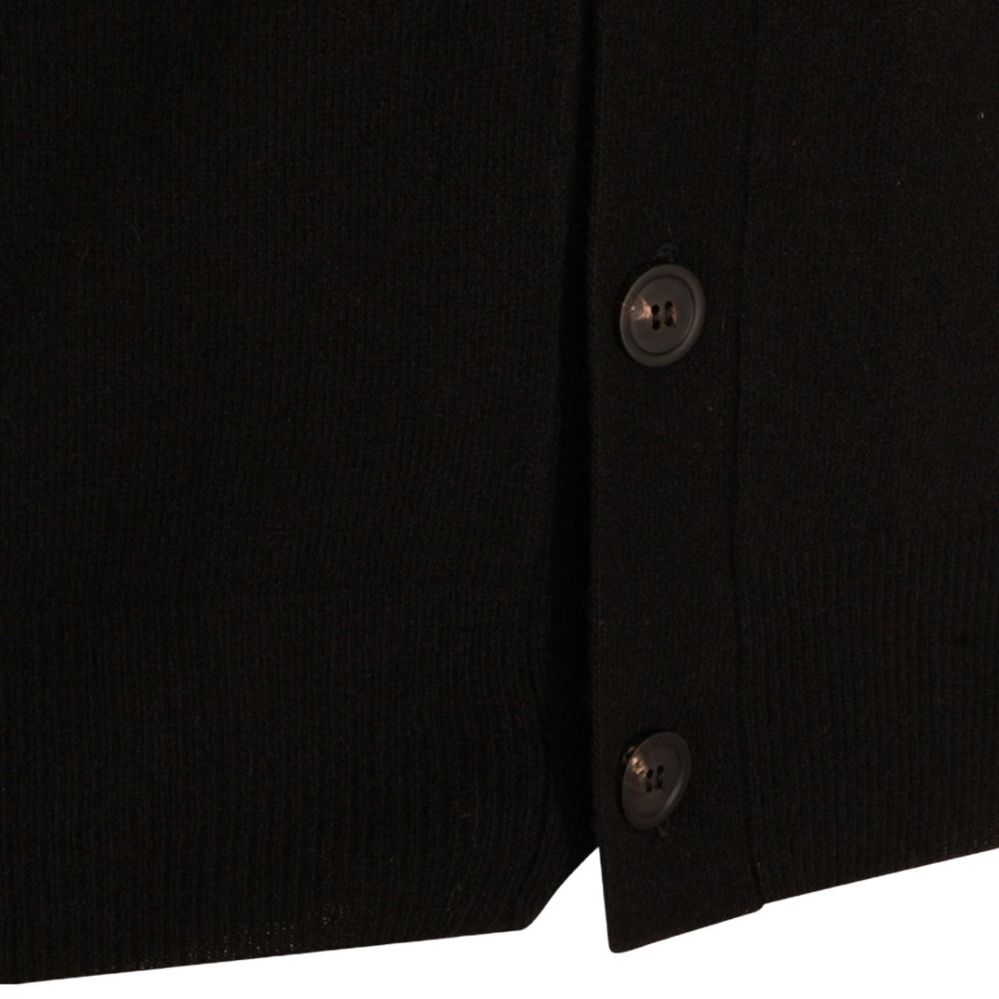 Altea Classic Black Cardigan Sweater With V-Neckline