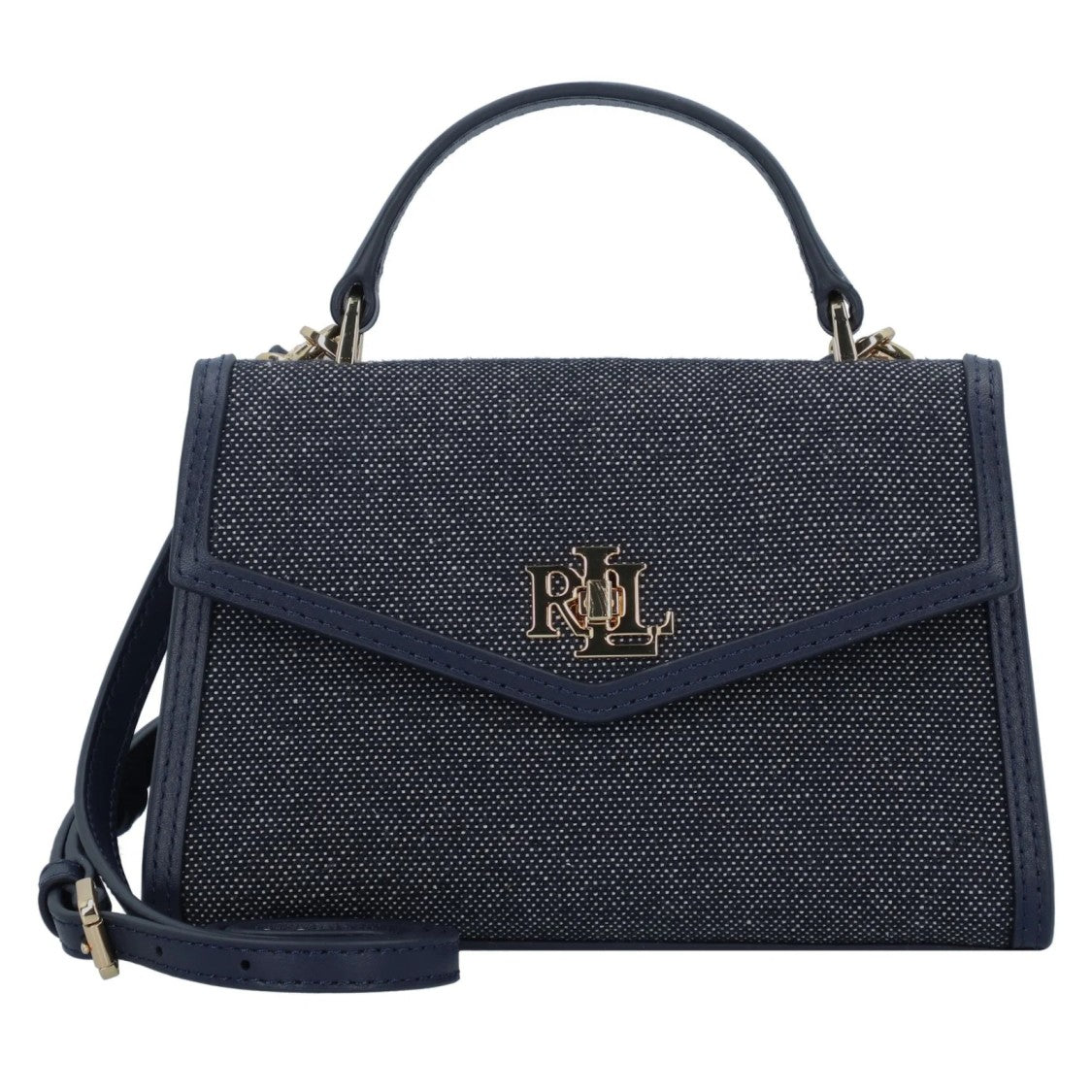 Lauren Ralph Lauren Structured Handbag With Textured Fabric