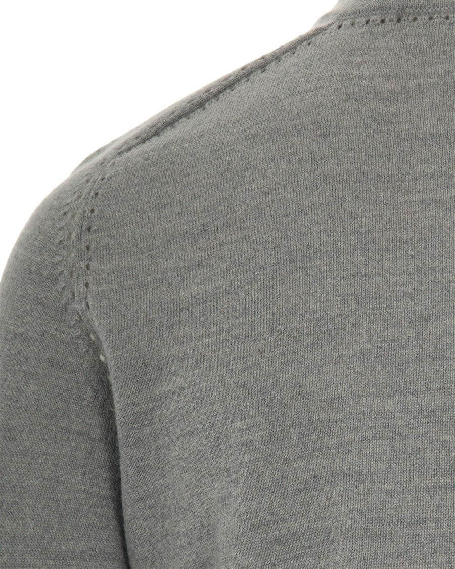 Liu Jo Gray Perforated Cardigan