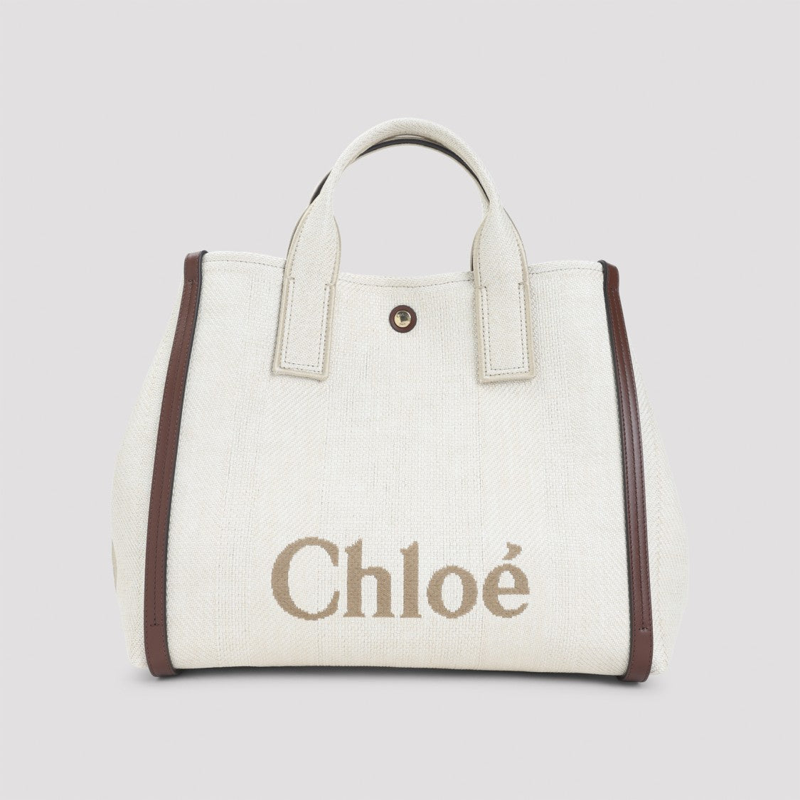 Chloé Hot Sand White Cotton Carry Shoulder Bag