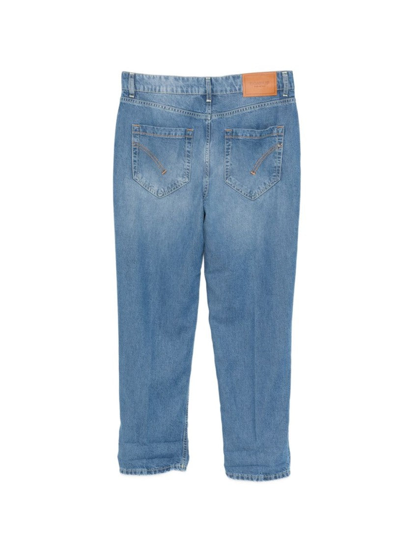 Dondup Blue Back Patch Pocket Jeans