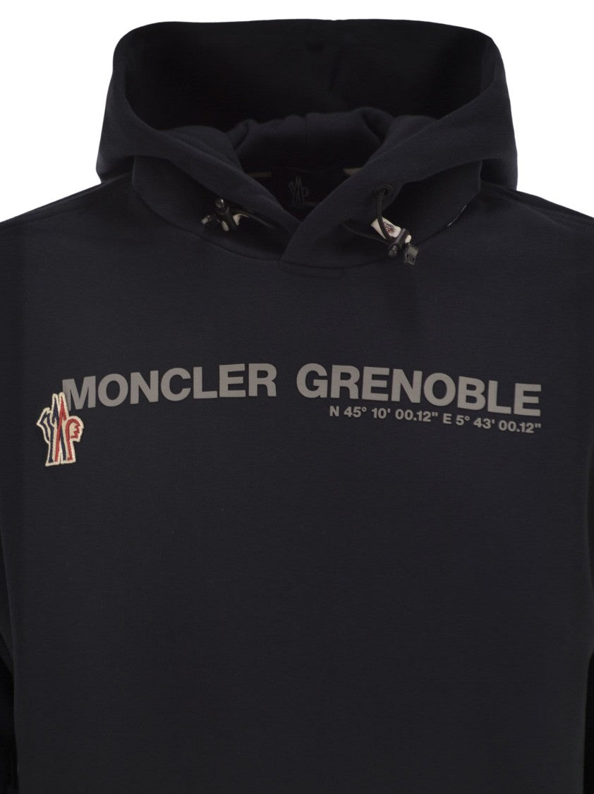 Moncler Grenoble Logoed Cotton Hooded Sweatshirt